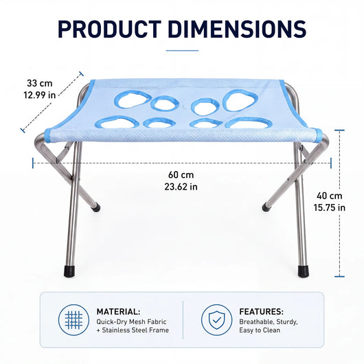 WetPawsly® Foldable Pet Grooming Hammock Stand for Cats & Dogs